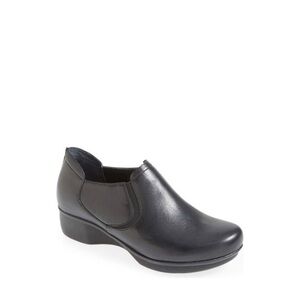 Dansko Lynn Black Leather Slip On‎ Loafers Shoes Size 42